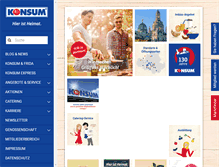 Tablet Screenshot of konsum.de